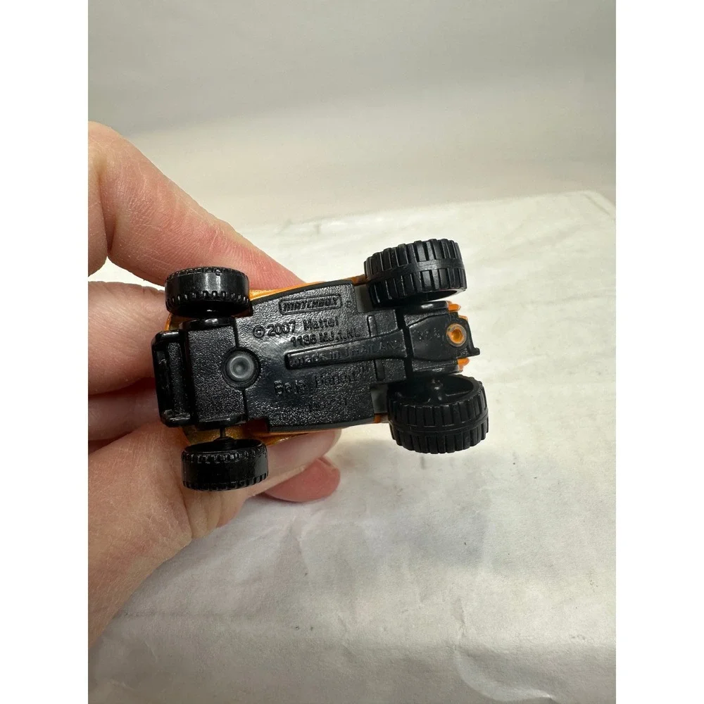 Matchbox Orange Dune‎ Buggy Baja Bandit Beetle Off Road Toy Car 2007 Mattel